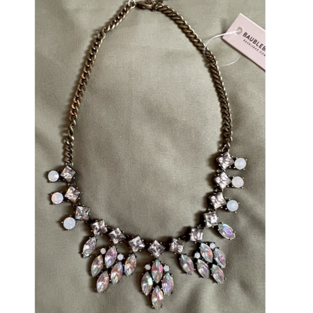 Opal and antique gold necklace